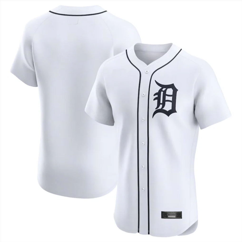 CBdoa D.Tigers White Limited Elite Home Blank Player Stitched Jerseys