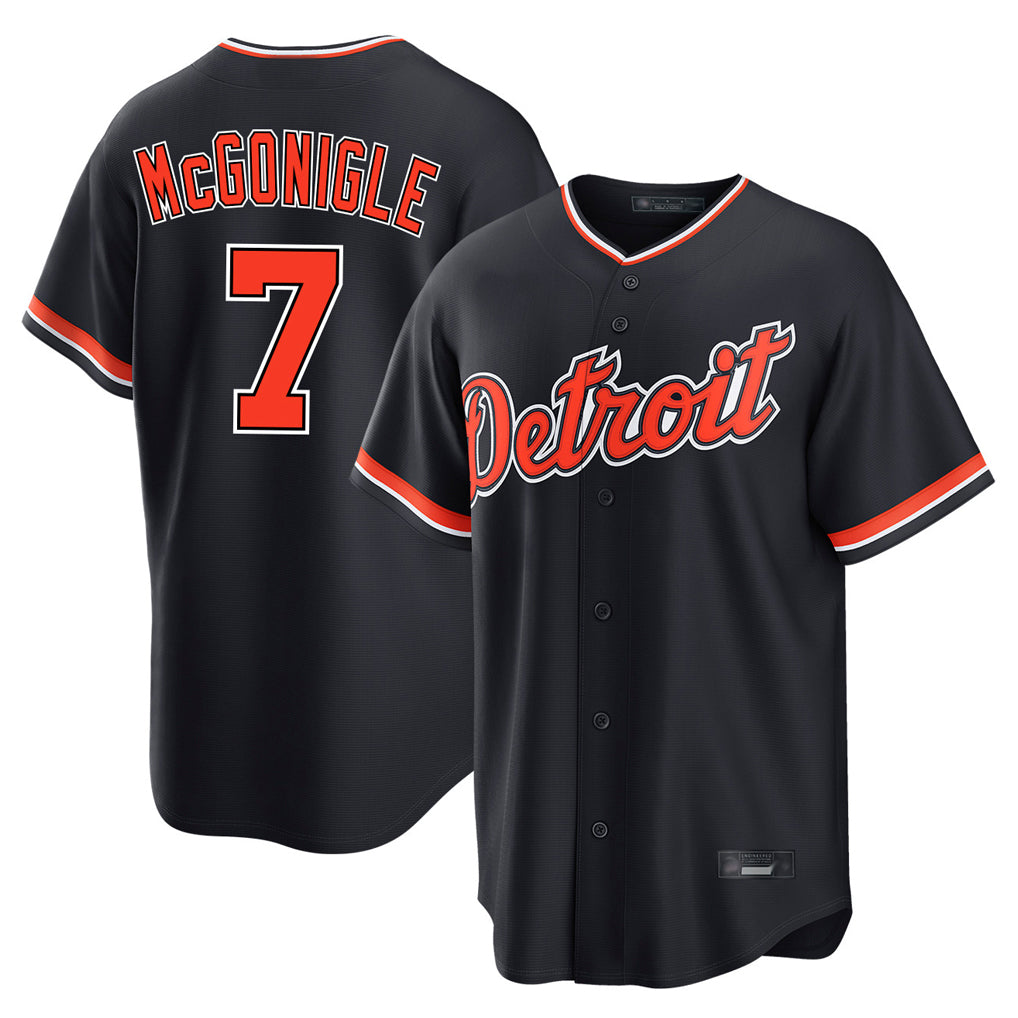 CBdoa D.Tigers #7 Kevin McGonigle Player Navy Home Game Stitched Jersey