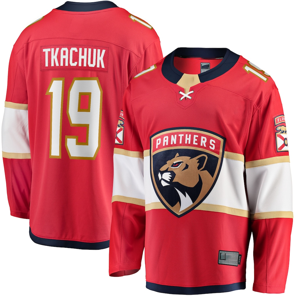 CBdoa F.Panthers #19 Matthew Tkachuk Red Home Breakaway Player Jerseys