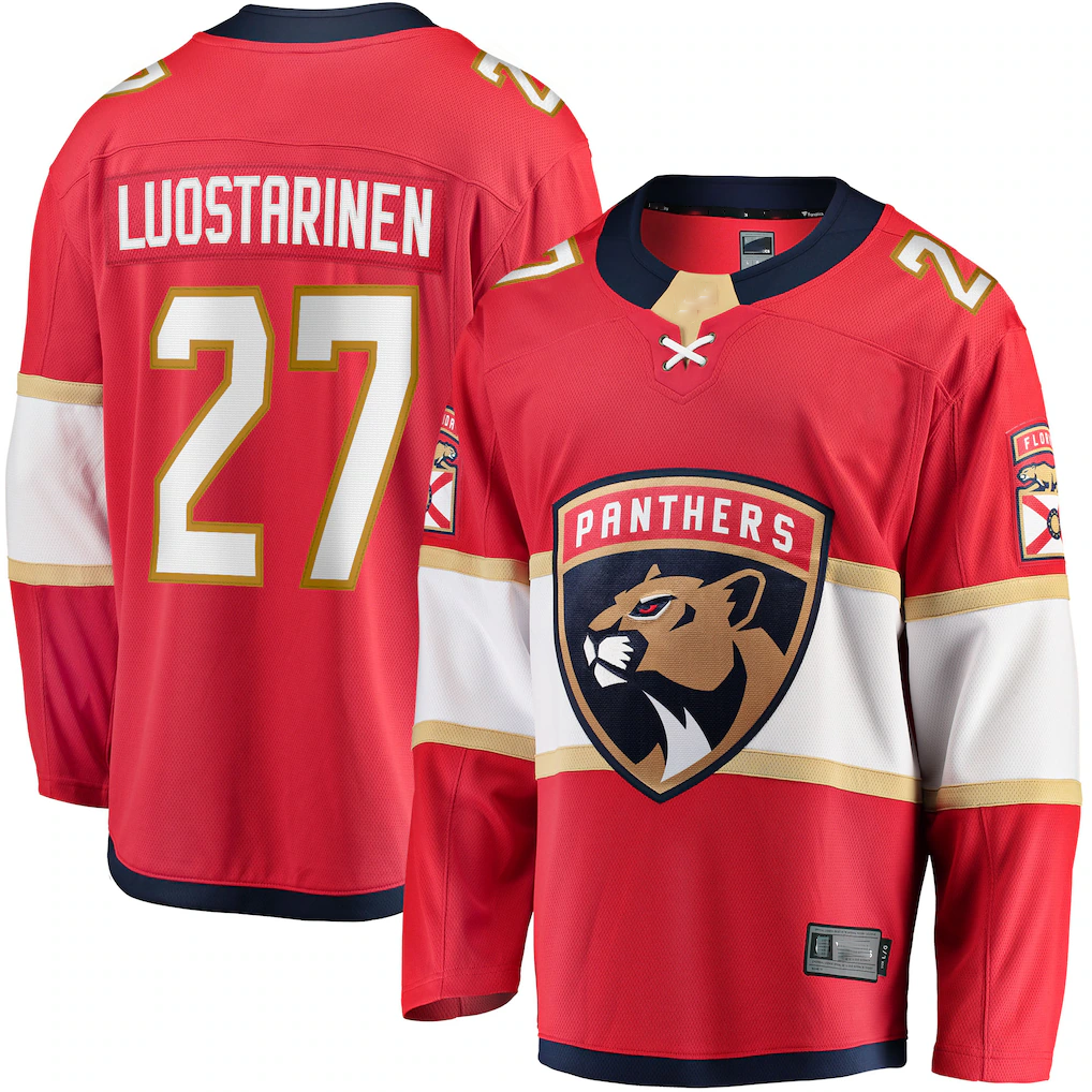 CBdoa F.Panthers #27 Eetu Luostarinen Red Home Breakaway Player Jerseys