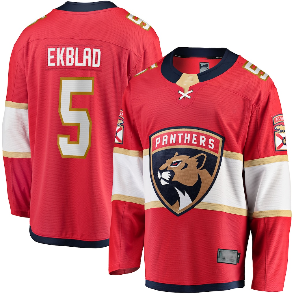 CBdoa F.Panthers #5 Aaron Ekblad Red Home Team Breakaway Player Jerseys