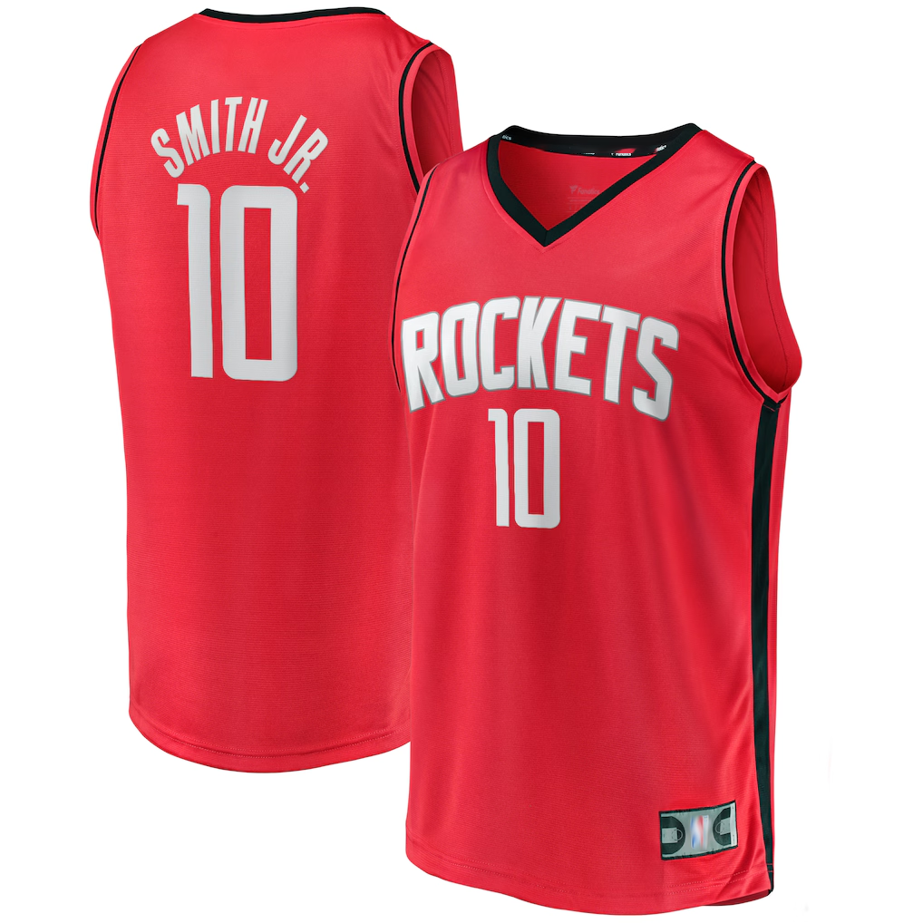 CBdoa H.Rockets H.Rockets #10 Jabari Smith Jr. Red Fast Break Replica Player Stitched Jerseys-Icon Edition