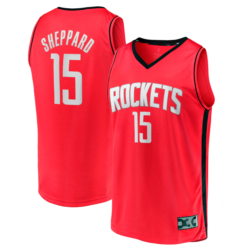 CBdoa H.Rockets #15 Reed Sheppard Red 2024 Draft Fast Break Player Stitched Jerseys-Icon Edition
