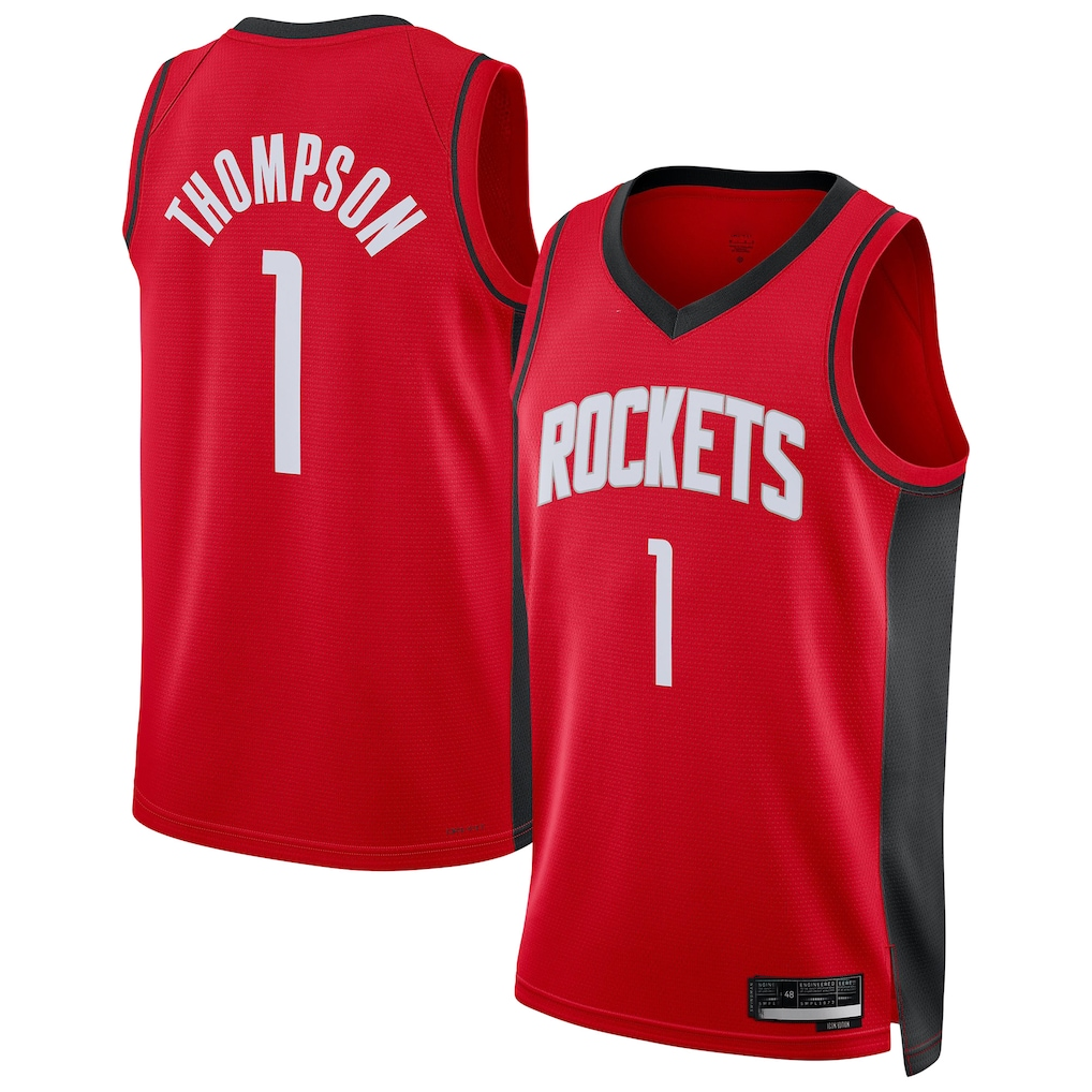 CBdoa H.Rockets #1 Amen Thompson Red Swingman Player Stitched Jerseys-Icon Edition