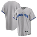 CBdoa KC.Royals Gray Game Home Blank Player Stitched Jerseys