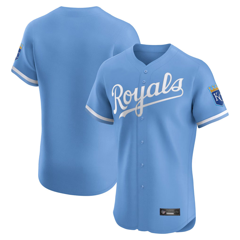 CBdoa KC.Royals Light Blue Alt Limited Elite Blank Player Stitched Jerseys