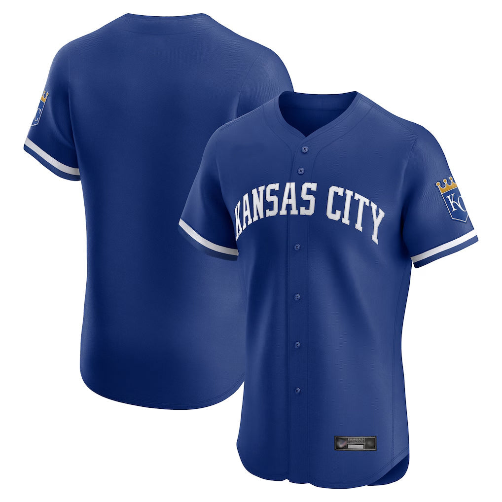 CBdoa KC.Royals Royal Limited Elite Home Blank Player Stitched Jerseys