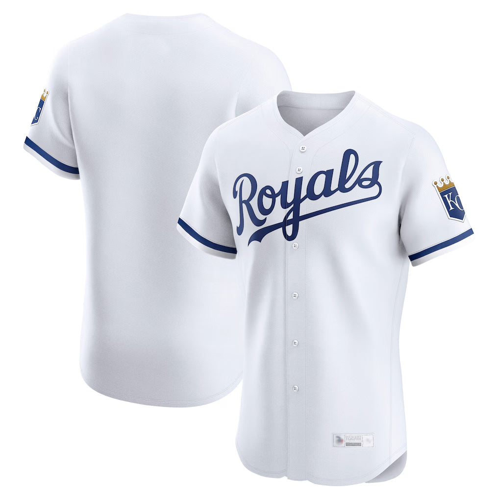 CBdoa KC.Royals White Alt Limited Elite Home Blank Player Stitched Jerseys
