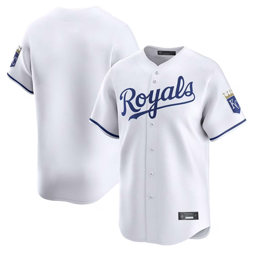 CBdoa KC.Royals White Alt Limited Home Blank Player Stitched Jerseys