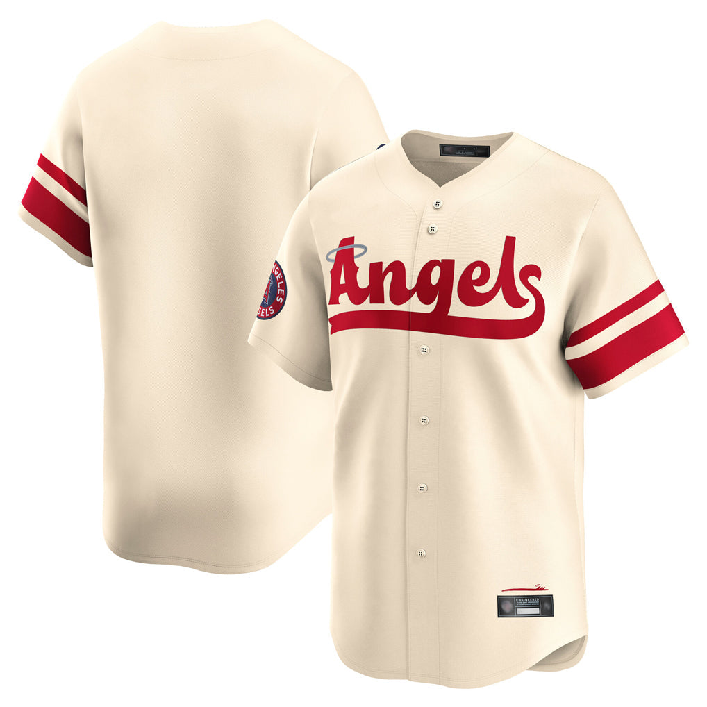 CBdoa LA.Angels Cream City Connect Limited Home Blank Player Stitched Jerseys