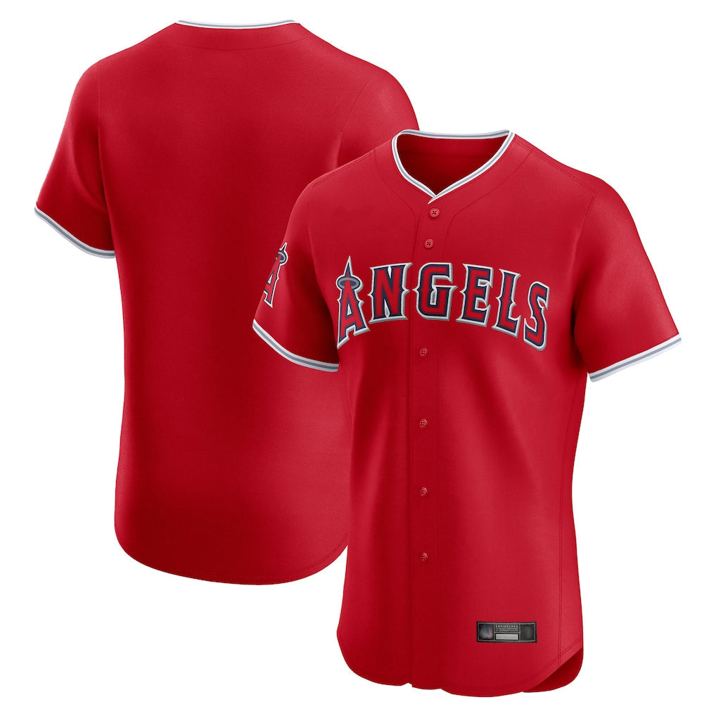 CBdoa LA.Angels Red Home Limited Elite Blank Player Stitched Jerseys