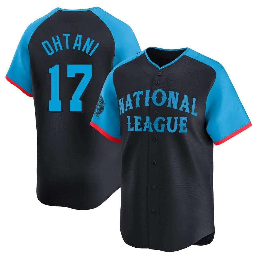 CBdoa LA.Dodgers #17 Shohei Ohtani Player Black National League All-Star Limited Home Stitched Jerseys