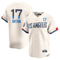 CBdoa LA.Dodgers #17 Shohei Ohtani Player Cream City Connect Limited Home Stitched Jerseys