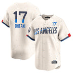 CBdoa LA.Dodgers #17 Shohei Ohtani Player Cream City Connect Limited Home Stitched Jerseys