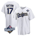 CBdoa LA.Dodgers #17 Shohei Ohtani Player Gold White World Series 2026 Collection Stadium Game Stitched Jerseys