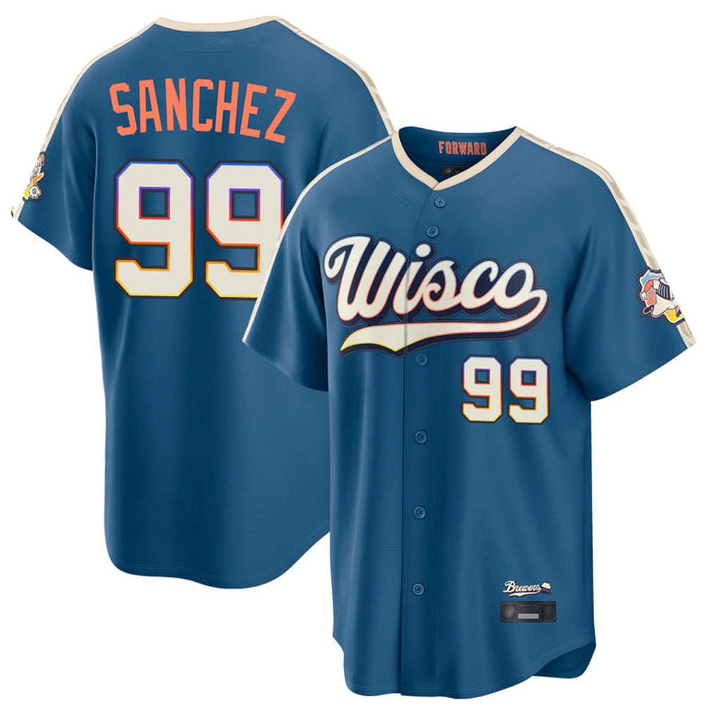 CBdoa M.Brewers #99 Gary Sanchez Player Blue 2026 City Connect Home Game Stitched Jerseys