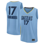 CBdoa M.Grizzlies #17 Yuki Kawamura Light Blue Fast Break Replica Player Stitched Jerseys- Statement Edition