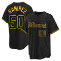 CBdoa M.Marlins #50 Agustin Ramirez Player Black Snake Skin City Home Game Stitched Jerseys