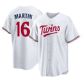 CBdoa M.Twins #16 Austin Martin Player White Home Game Stitched Jerseys