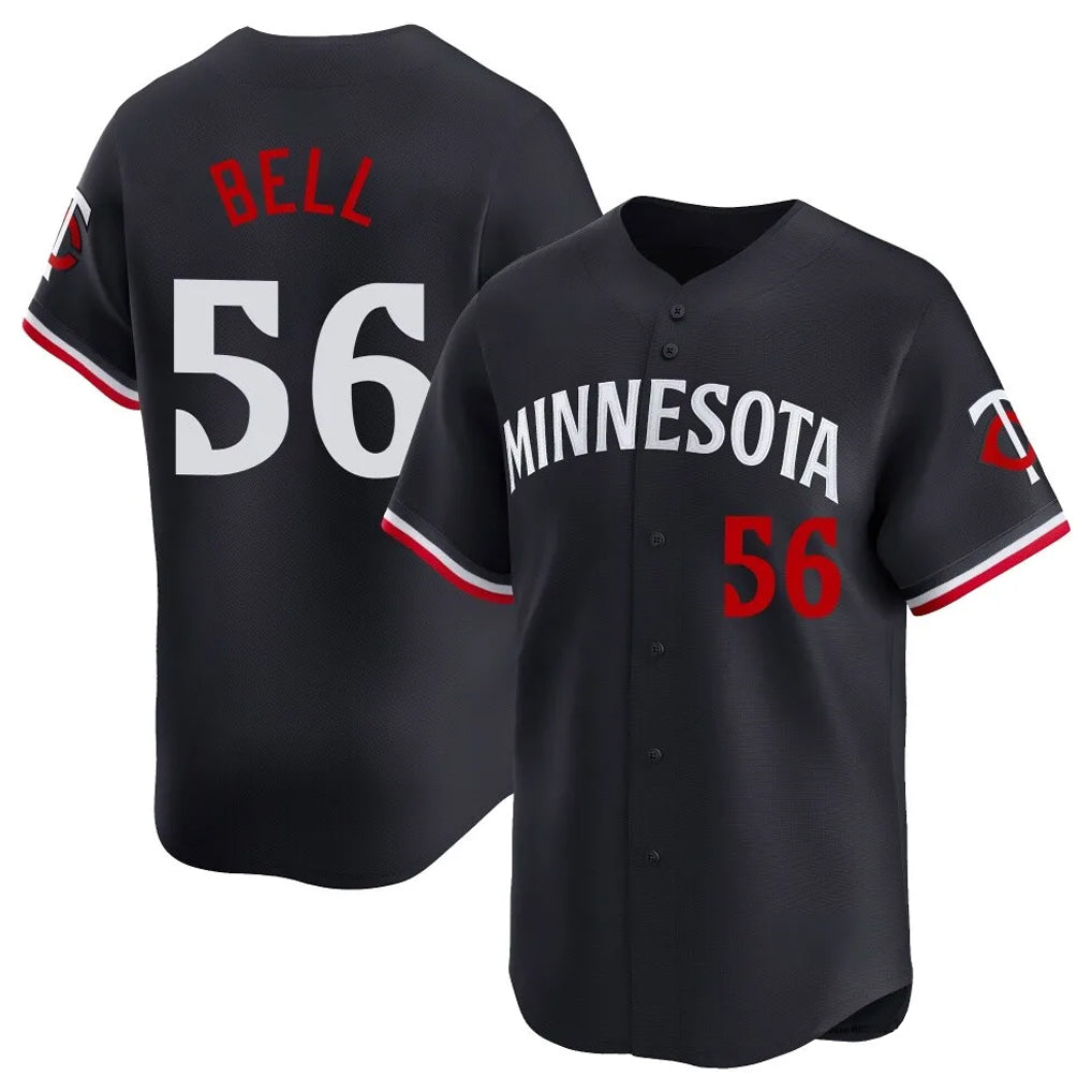 CBdoa M.Twins #56 Josh Bell Player Navy Home Limited Stitched Jerseys