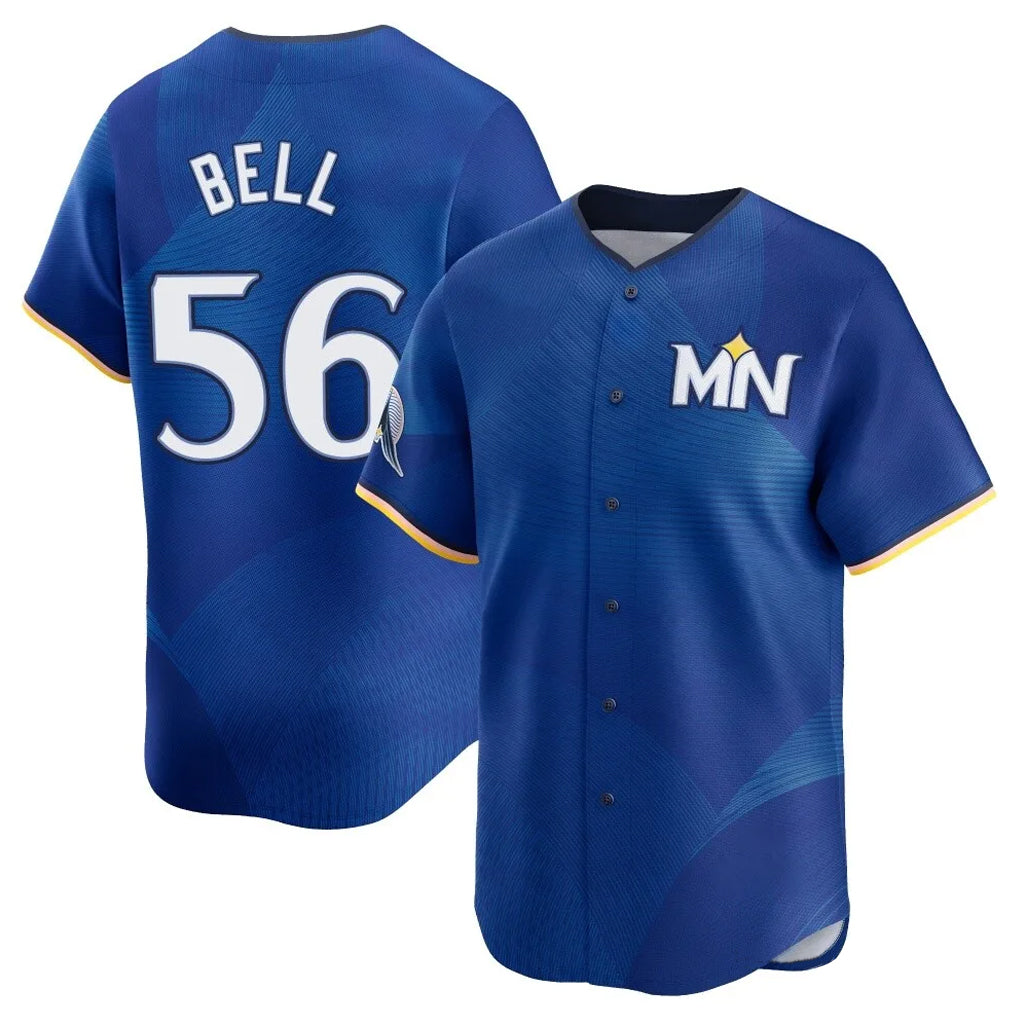 CBdoa M.Twins #56 Josh Bell Player Royal City Connect Limited Home Stitched Jerseys
