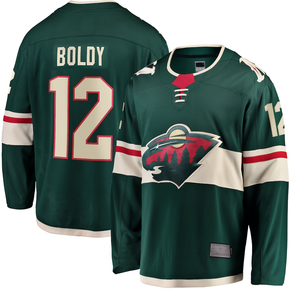 CBdoa M.Wild #12 Matthew Boldy Green Home Breakaway Player Jerseys