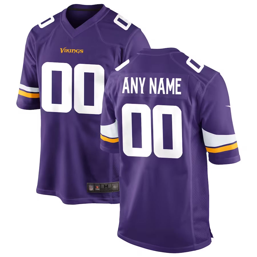 CBdoa Custom MN.Vikings Game Home Stitched Jerseys