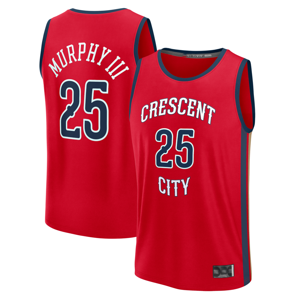 CBdoa NO.Pelicans #25 Trey Murphy III Red Fast Break Replica Player Stitched Jerseys- Statement Edition