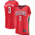 CBdoa NO.Pelicans #3 C.J. McCollum Red Fast Break Replica Player Stitched Jerseys- Statement Edition