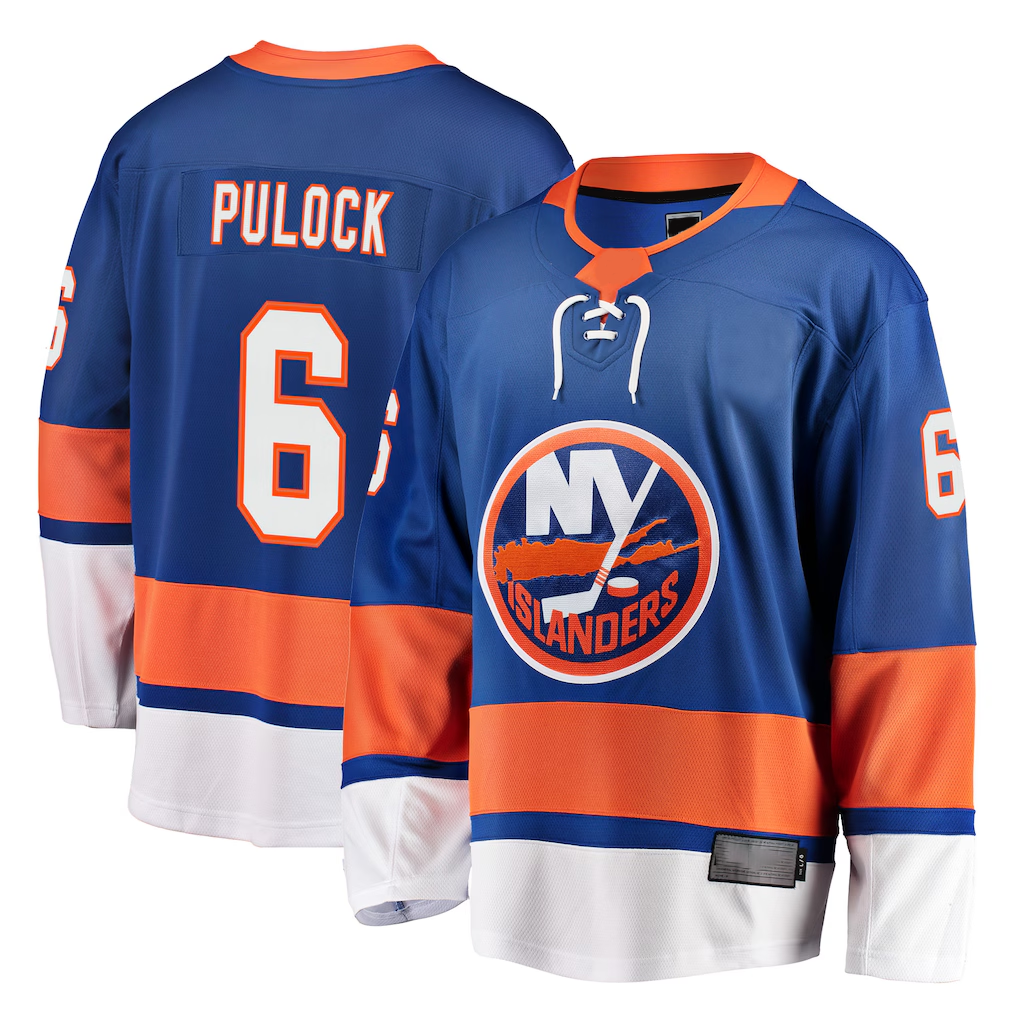 CBdoa NY.Islanders #6 Ryan Pulock Royal Breakaway Player Jerseys