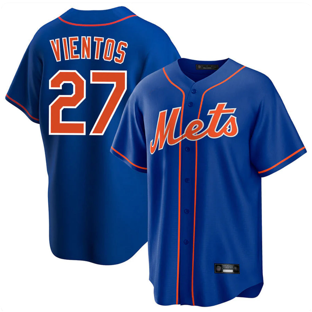 CBdoa NY.Mets #27 Mark Vientos Player Royal Home Game Stitched Jerseys