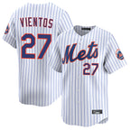 CBdoa NY.Mets #27 Mark Vientos Player White Home Limited Stitched Jerseys