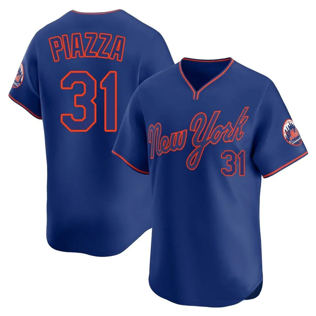 CBdoa NY.Mets #31 Mike Piazza Player Royal T-shirt Home Limited Elite Stitched Jerseys
