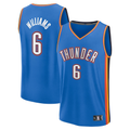 CBdoa OC.Thunder #6 Jaylin Williams Blue Fast Break Replica Player Stitched Jerseys - Icon Edition