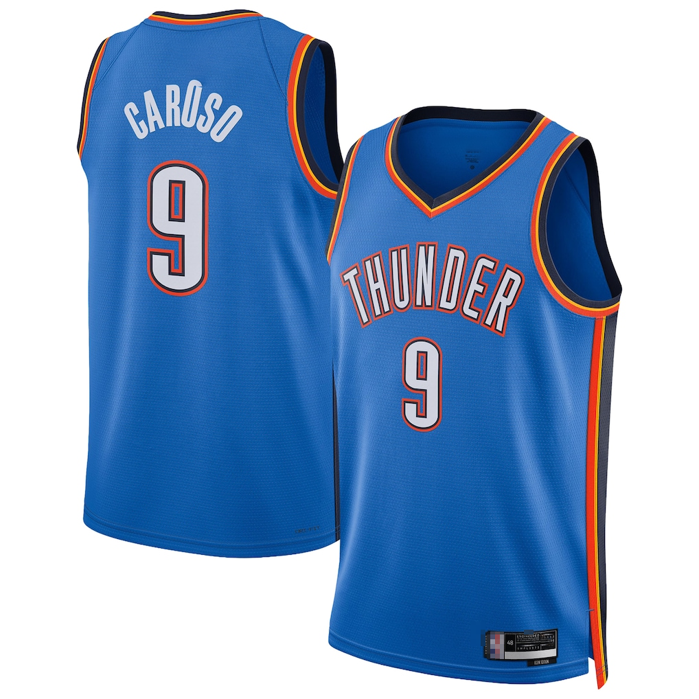 CBdoa OC.Thunder #9 Alex Caruso Blue Swingman Stitched Jerseys - Icon Edition
