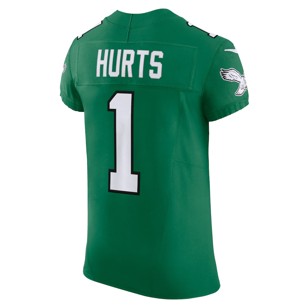 CBdoa P.Eagles #1 Jalen Hurts Kelly Green Alternate Vapor F.U.S.E. Elite Stitched Jerseys