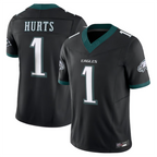 CBdoa P.Eagles #1 Jalen Hurts Player Black Vapor F.U.S.E. Limited Stitched Jerseys