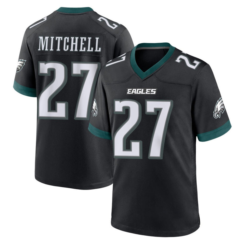 CBdoa P.Eagles #27 Quinyon Mitchell Player Black Game Home Stitched Jerseys