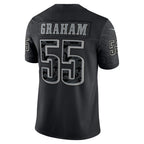 CBdoa P.Eagles #55 Brandon Graham Player Black REFLECTIVE Limited Stitched Jerseys