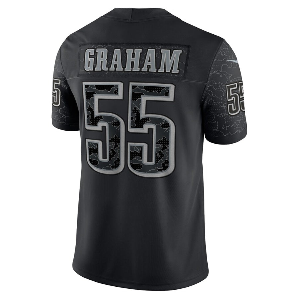 CBdoa P.Eagles #55 Brandon Graham Player Black REFLECTIVE Limited Stitched Jerseys