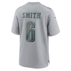 CBdoa P.Eagles #6 DeVonta Smith Gray Atmosphere Fashion Game Stitched Jerseys
