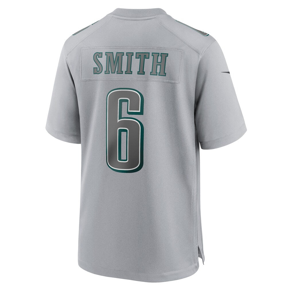 CBdoa P.Eagles #6 DeVonta Smith Gray Atmosphere Fashion Game Stitched Jerseys