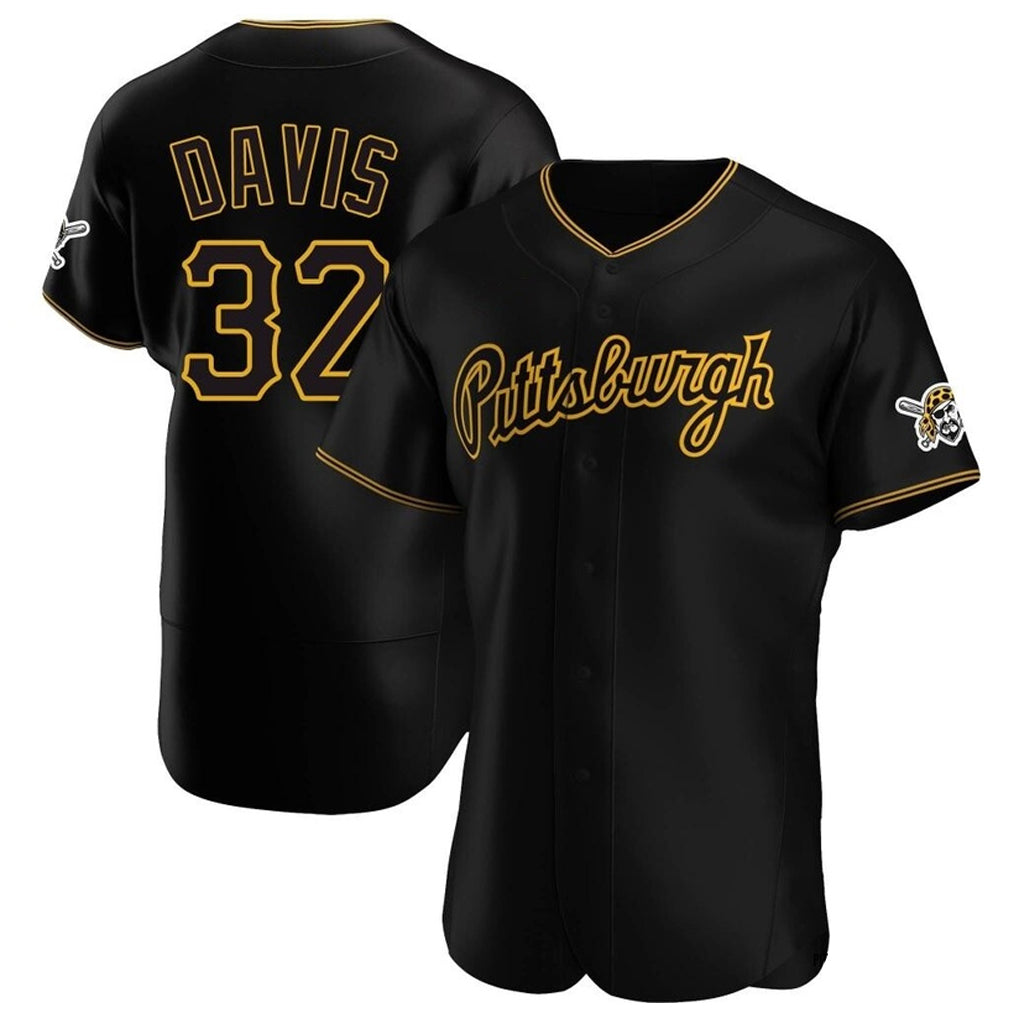CBdoa P.Pirates #32 Henry Davis Player Black Home Limited Elite Stitched Jerseys