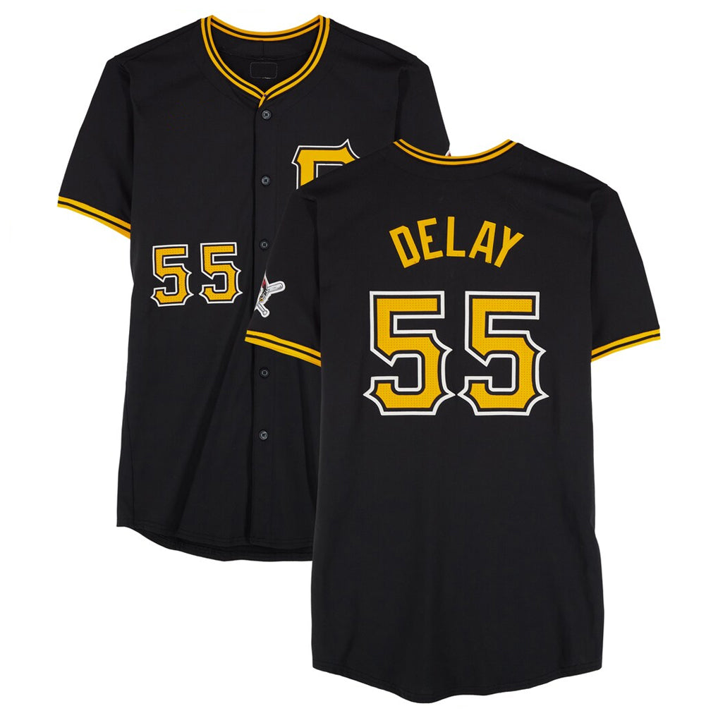 CBdoa P.Pirates #55 Jason Delay Player Black Alternate Limited Game Stitched Jerseys