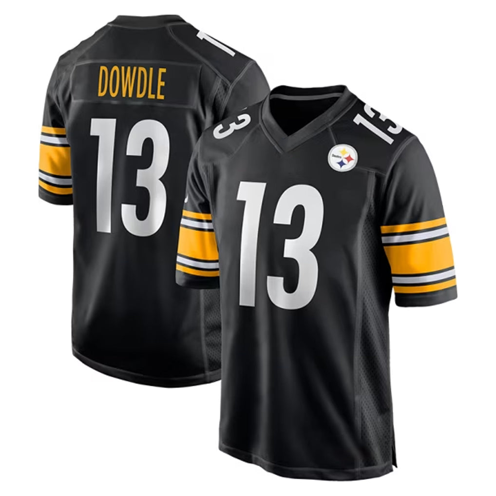 CBdoa P.Steelers #13 Rico Dowdle Player Black Home Game Stitched Jerseys