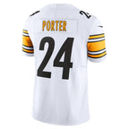 CBdoa P.Steelers #24 Joey Porter Jr. White Vapor F.U.S.E. Limited Stitched Jerseys