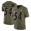 CBdoa P.Steelers #54 Zach Frazier Player Olive 2025 Salute To Service Limited Home Game Stitched Jerseys