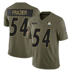 CBdoa P.Steelers #54 Zach Frazier Player Olive 2025 Salute To Service Limited Home Game Stitched Jerseys