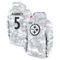 CBdoa P.Steelers #5 Jalen Ramsey Player Arctic Camo Limited Salute to Service Pullover Hoodies Game Stitched Jerseys
