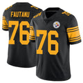CBdoa P.Steelers #76 Troy Fautanu Player Black Limited Color Rush Home Game Stitched Jerseys